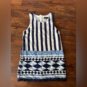 Lulus Navy Dress with zipper back